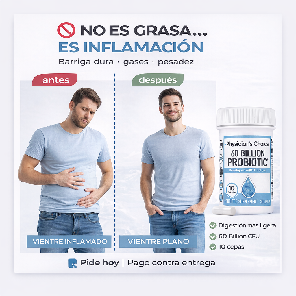Tu digestión no debería ser una lucha diaria - 60 BIILION PROBIOTICO (Original)